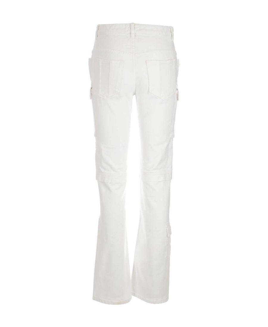 Isabel Marant Vokayo Mid-rise Straight-leg Cargo Pants In White