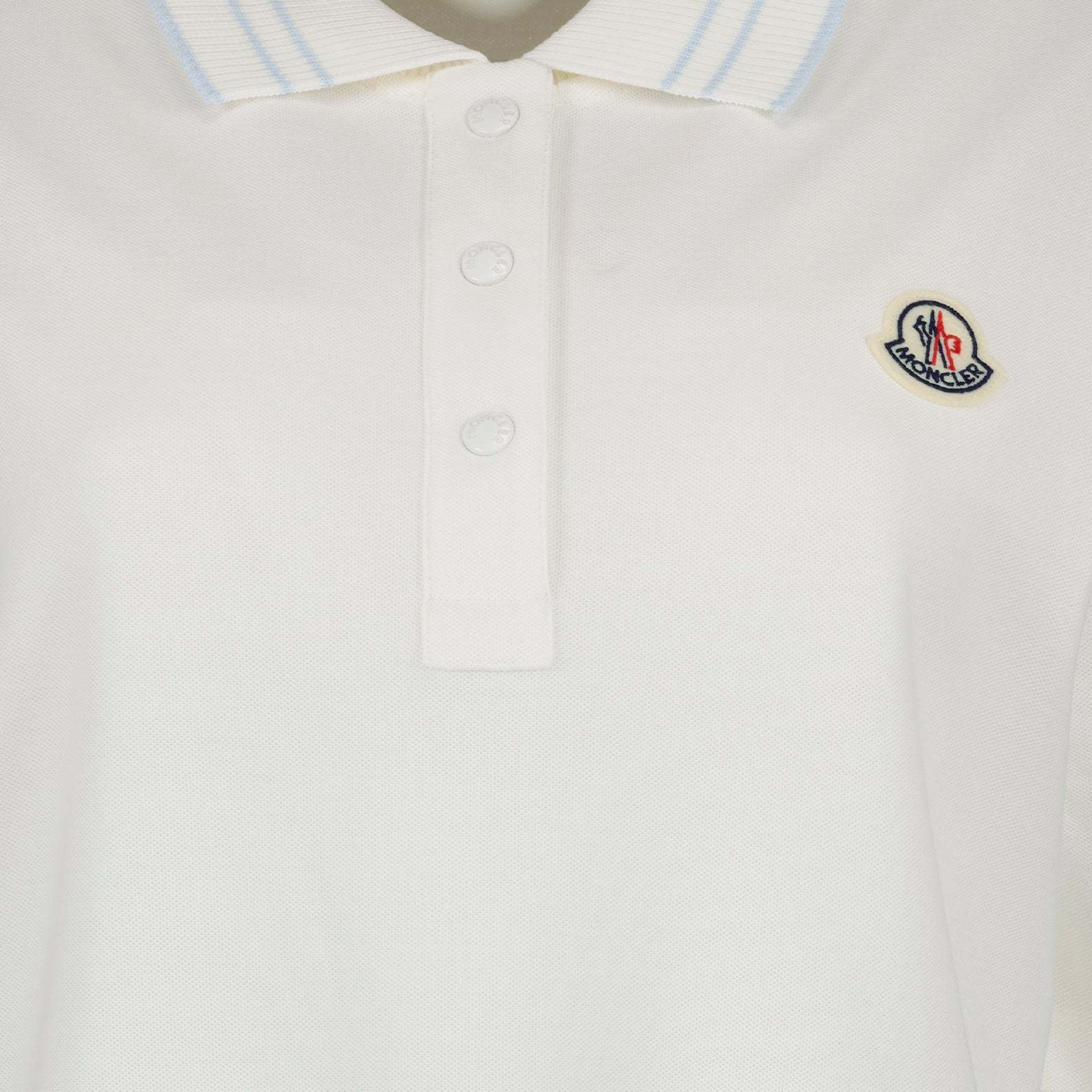 Moncler Logo Short-sleeved Polo T-shirt In White