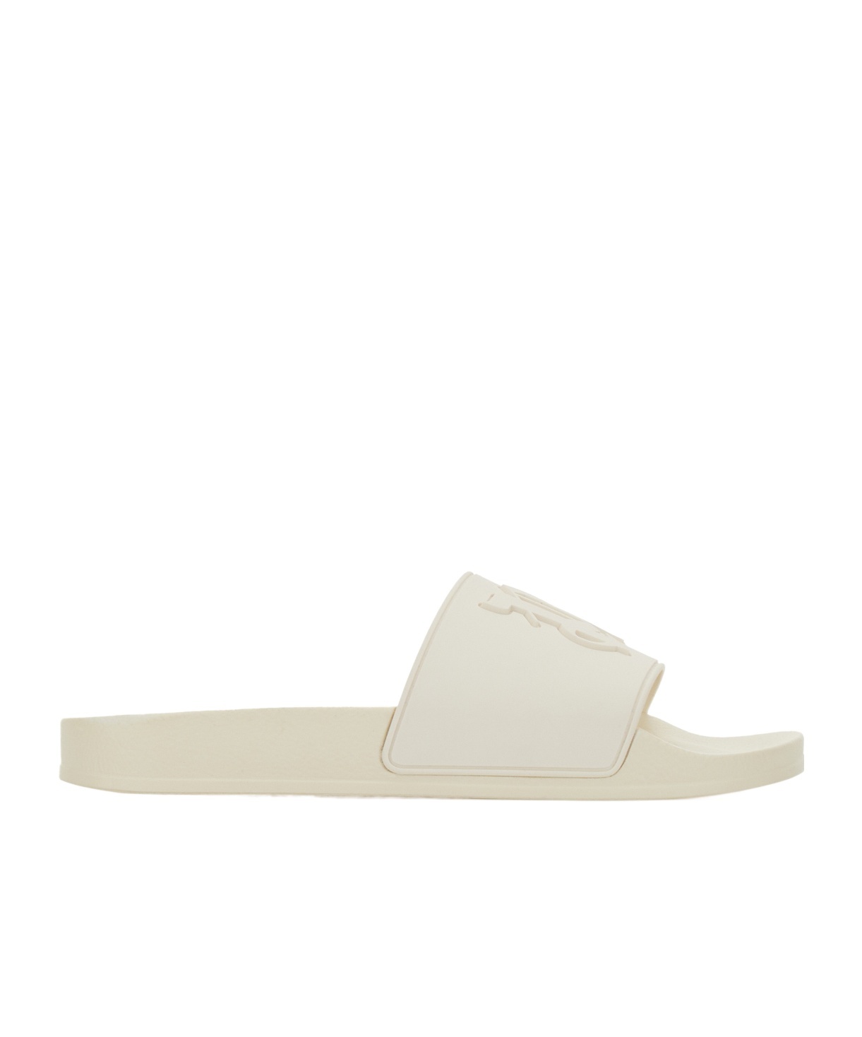 PALM ANGELS PALM ANGELS MONOGRAM PATCH ROUND TOE SLIDES 