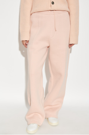Ami Alexandre Mattiussi Elastic Waist Jogging Pants In Pink