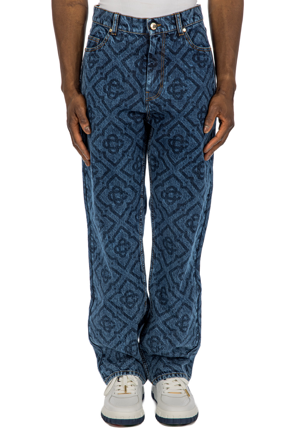 Casablanca Belt-loop Jeans In Blue