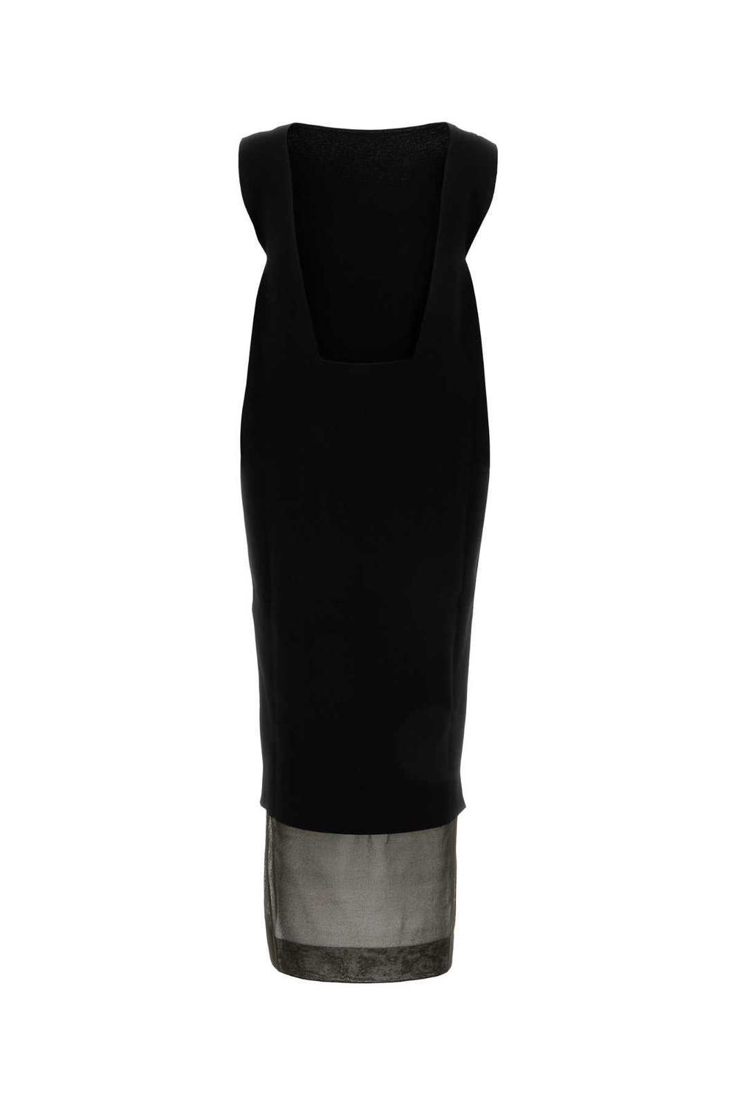 Khaite Malik Sleeveless Midi Dress In Black
