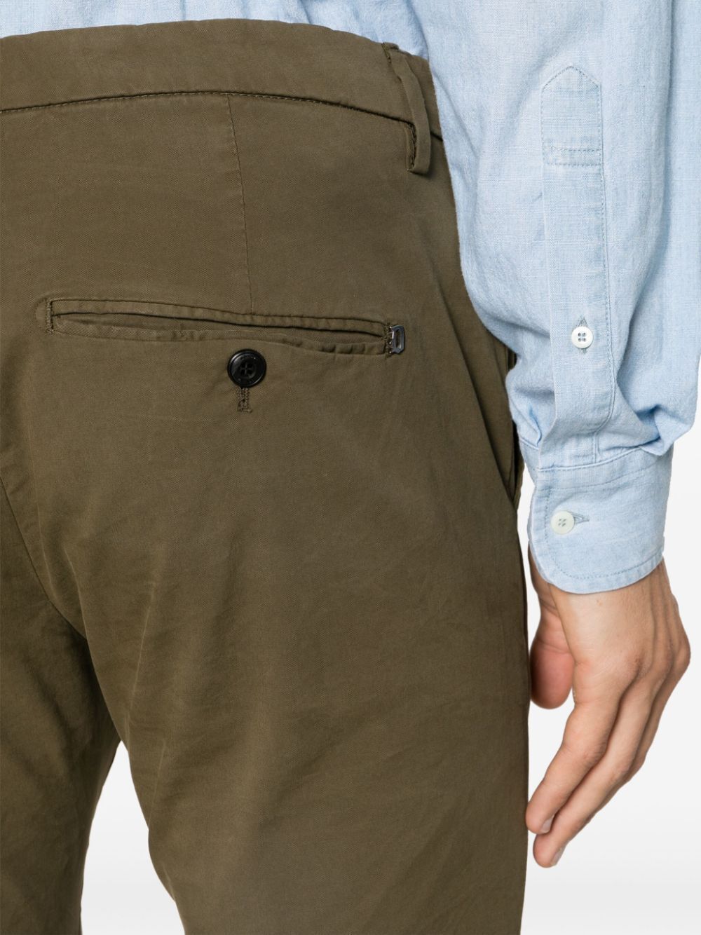 Dondup Gaubert Jeans With Pockets And Loops In Green