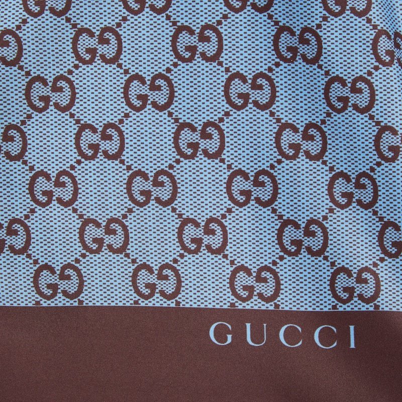 Gucci Printed Poplin Tech Swim Shorts In Red And Blue