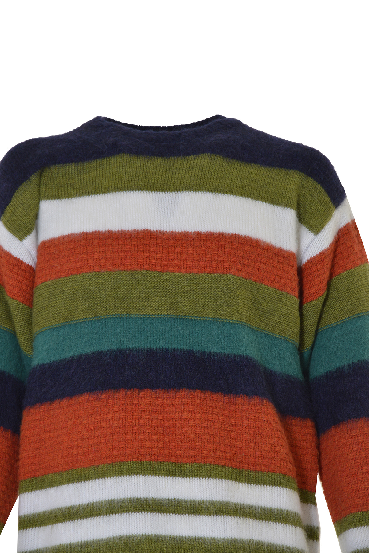 Dsquared2 Striped Crew-neck Jumper In Multicolor