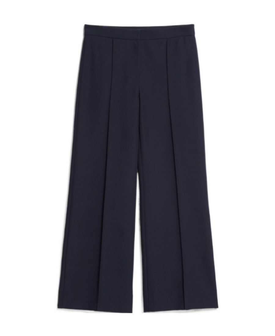 Max Mara Totem Straight Leg Casual Pants In Black