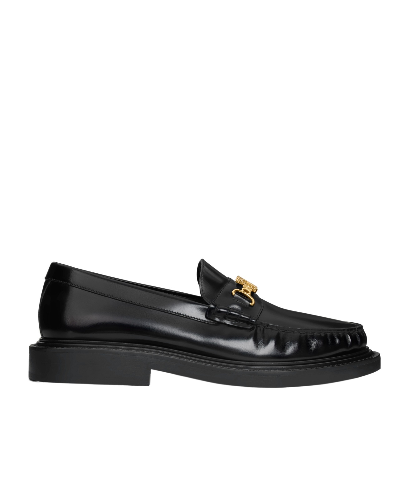 Celine Leather Loafers Women In Black