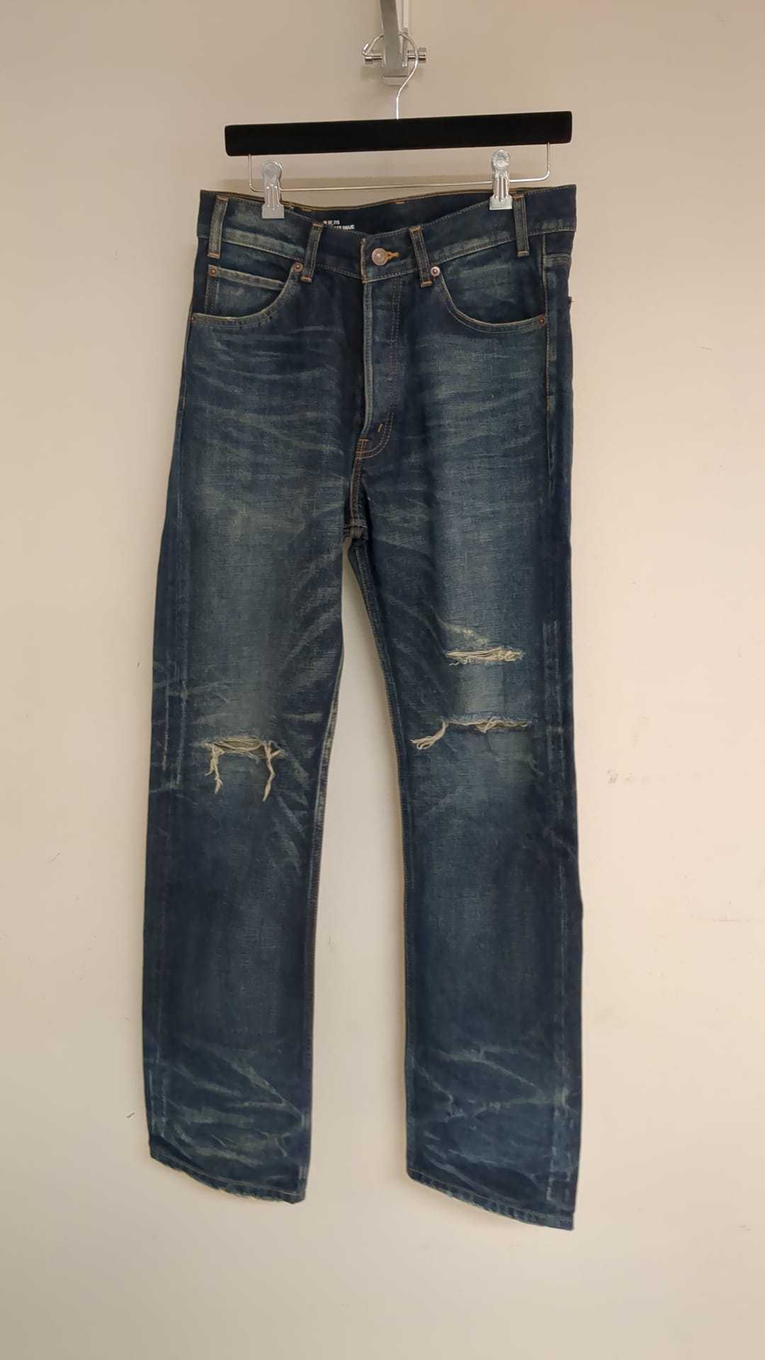 Celine Belt-loop Jeans In Blue