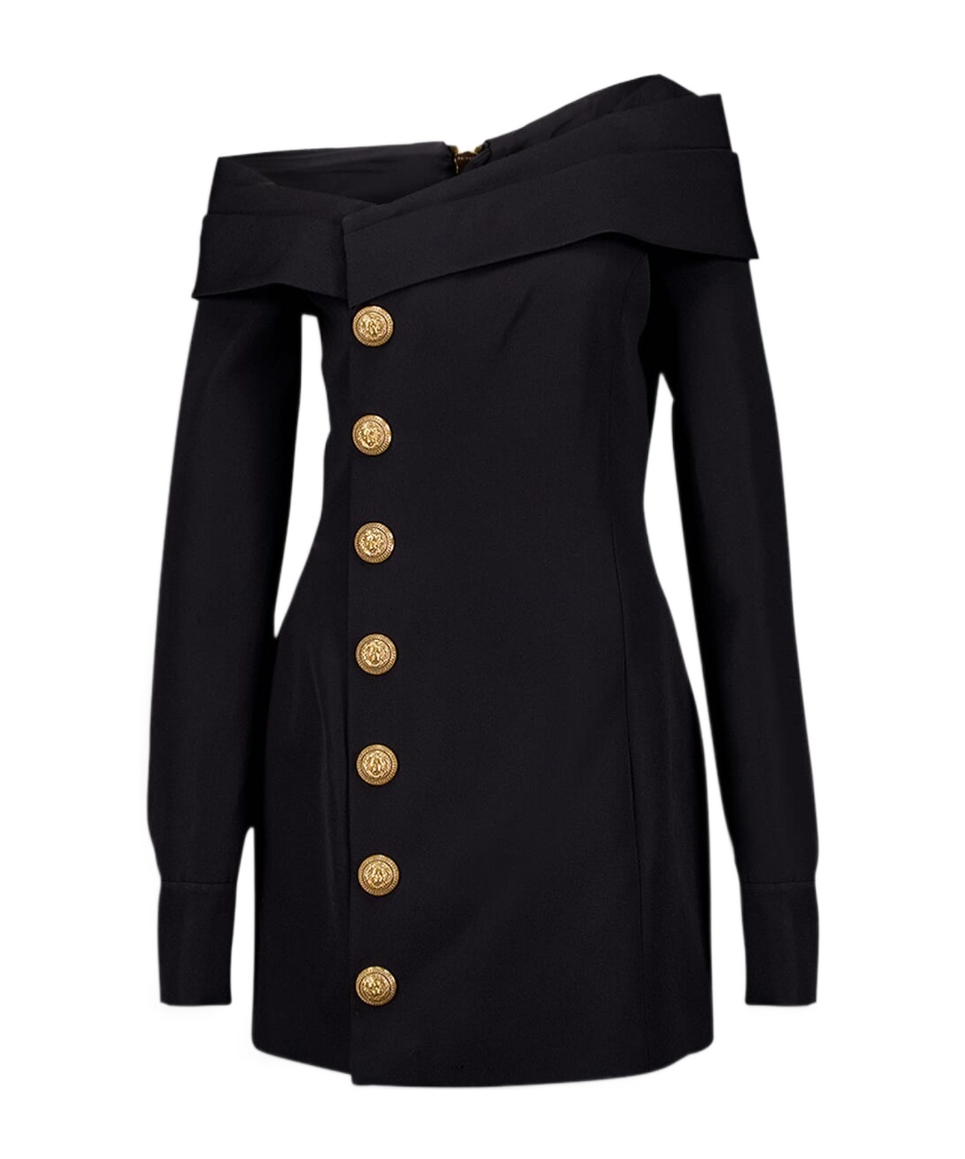 Balmain A Shoulder-length Dress In Black