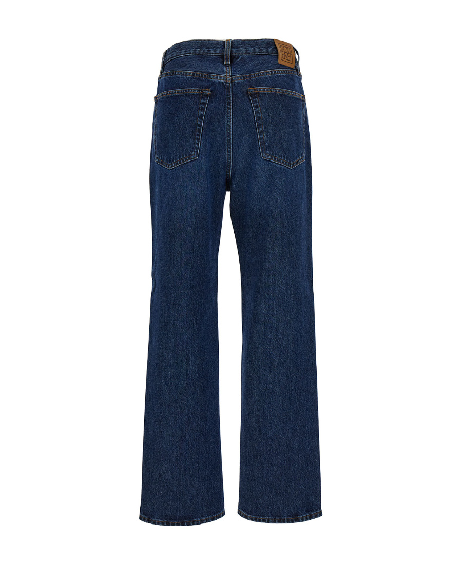 Totême Belt-looped Straight-leg Jeans In Blue