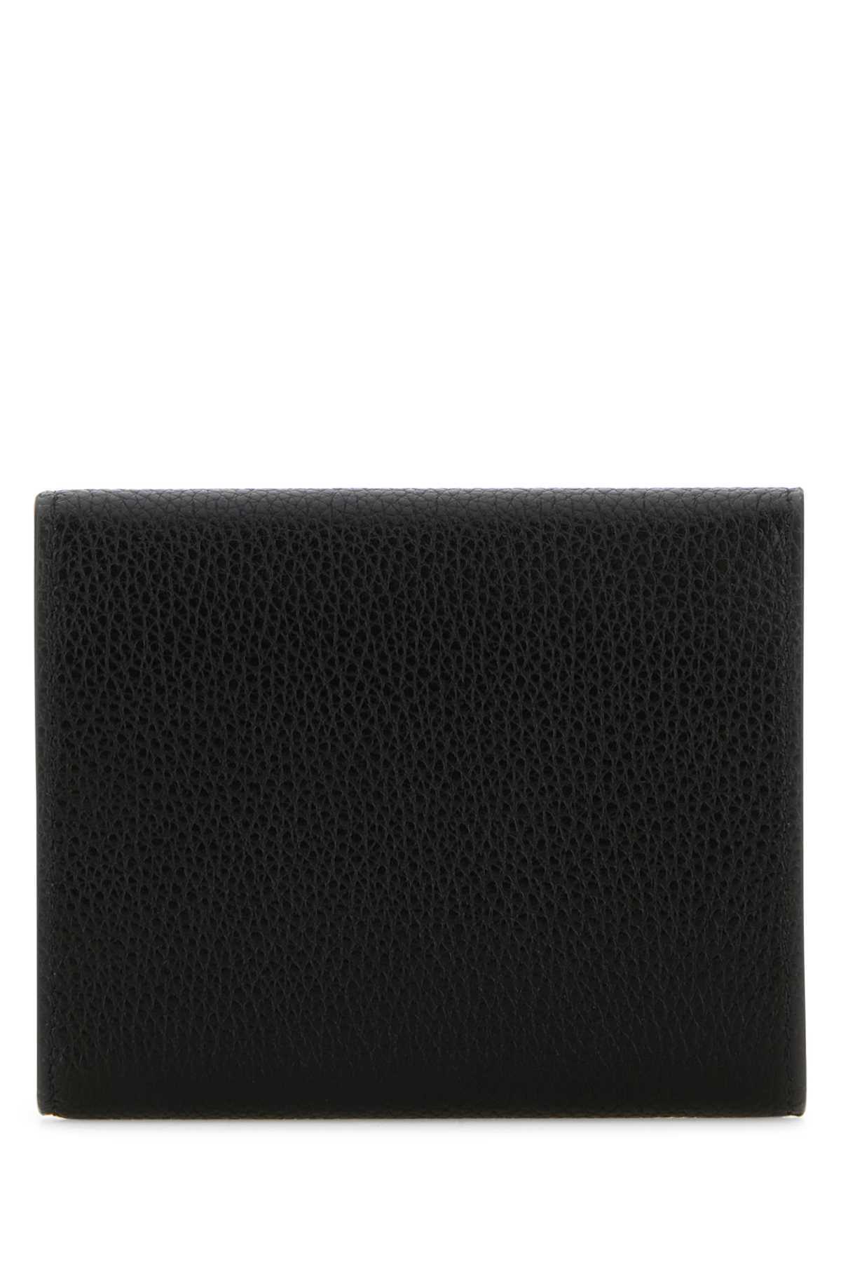 Miu Miu Logo Wallet In Black