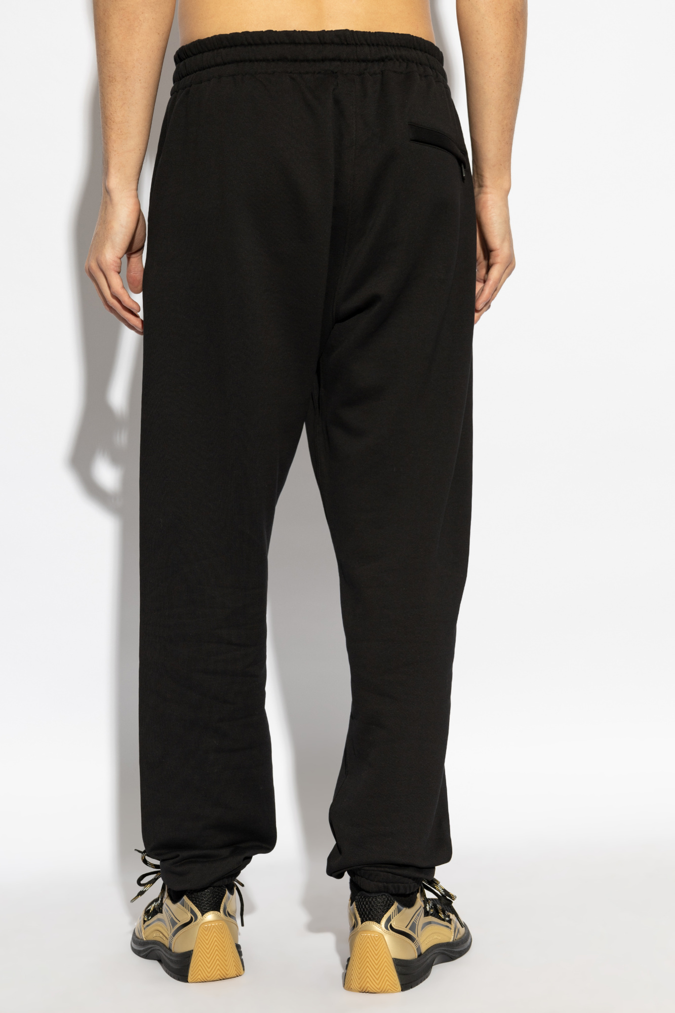 Dolce & Gabbana Drawstring Track Pants In Black
