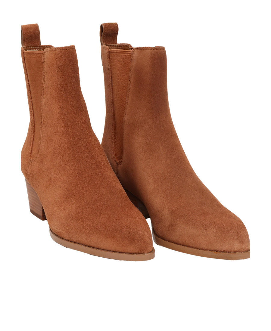 Michael Kors Kinlee 60mm Suede Boots In Brown