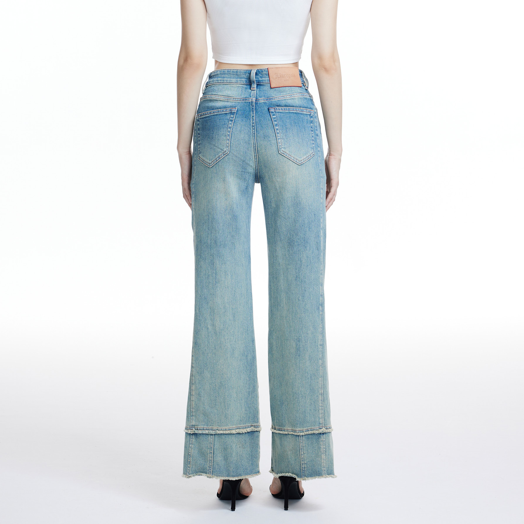 Liuregali Wide-legged Jeans In Gray