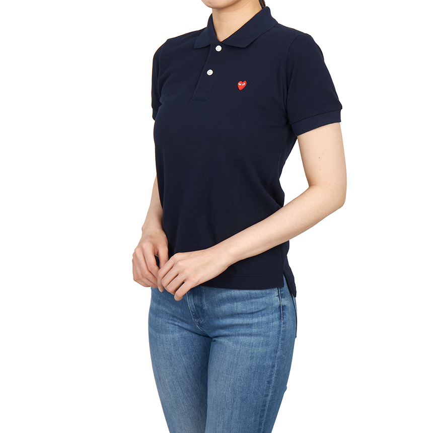 Comme Des Garçons Short-sleeved Polo Shirt In Brown