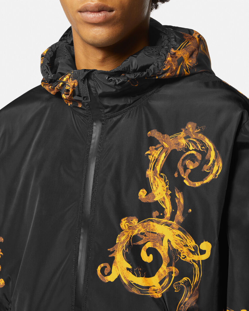 Versace Baroque Casual Jacket In Black