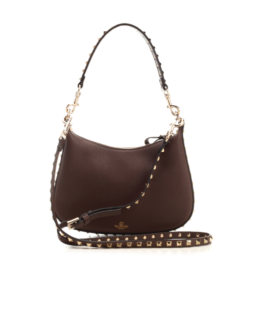 Valentino Small Rockstud Leather Shoulder Bag In Multicolor