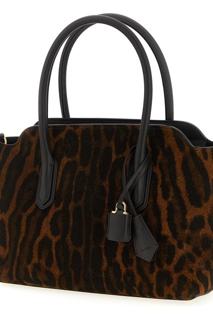 Tom Ford Animal Print Shoulder Bag In Brown