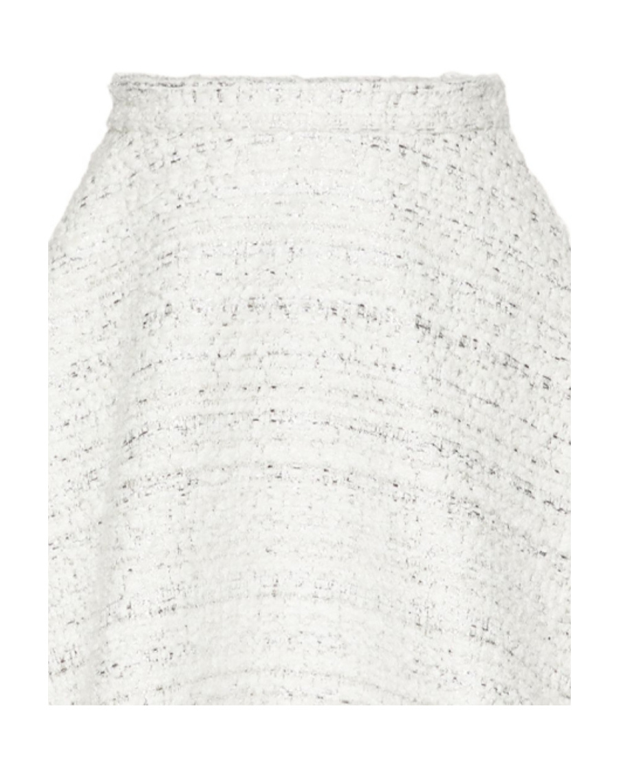 Valentino Emblem Skirt In White