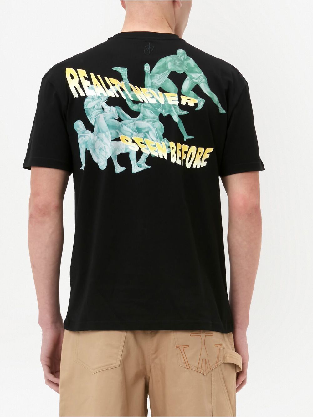 Jw Anderson Anglada Graphic-print T-shirt In Black