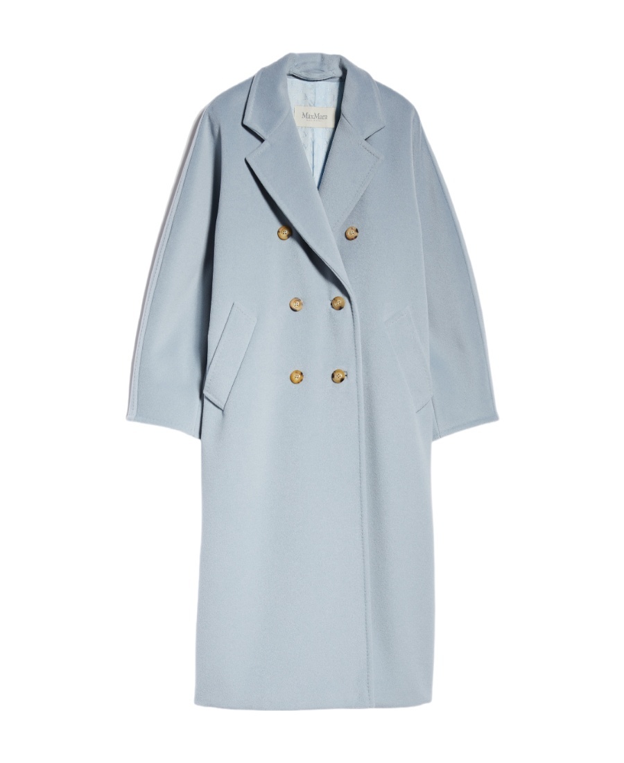 MAX MARA DOUBLE-BREASTED LONG-SLEEVED WOOL COAT