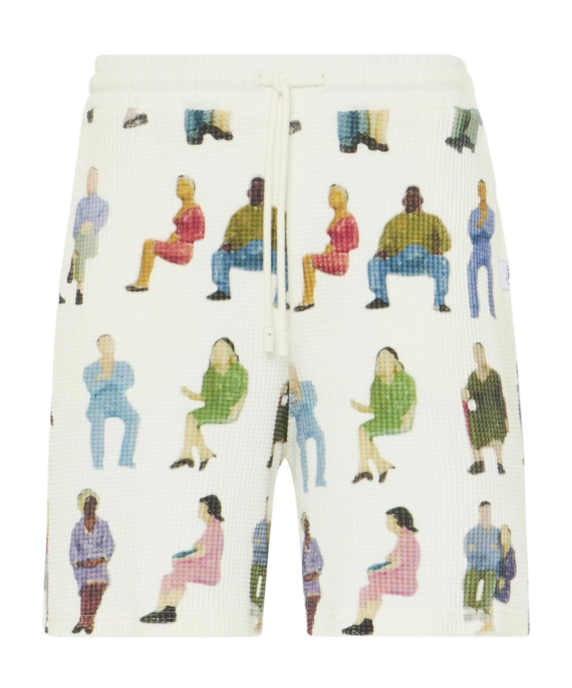 Jw Anderson Waffle-texture Shorts In White