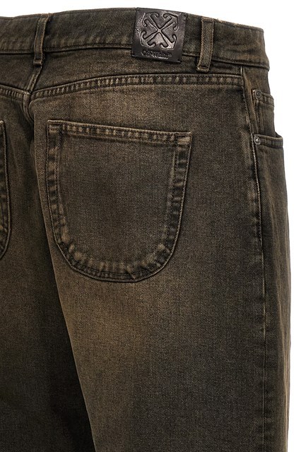 Off-white Off White 'relax Round' Jeans In Black
