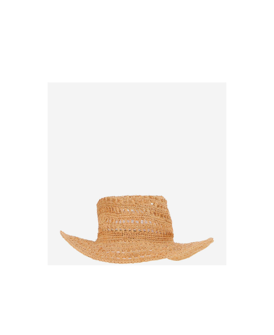 Ibeliv Safari Woven Straw Hat In Nude