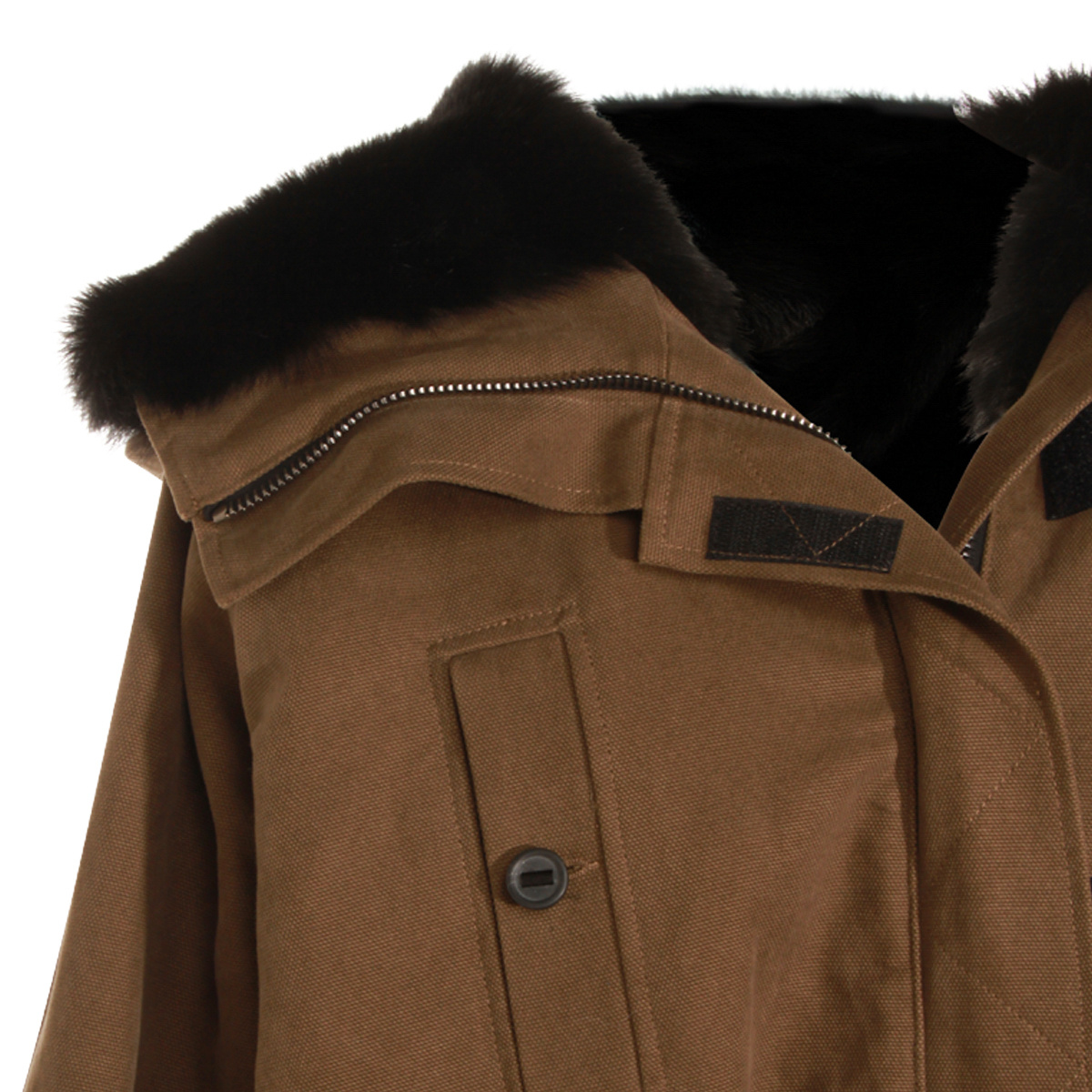 Dolce & Gabbana Hooded Jacket With Button Accents And Pockets In Green