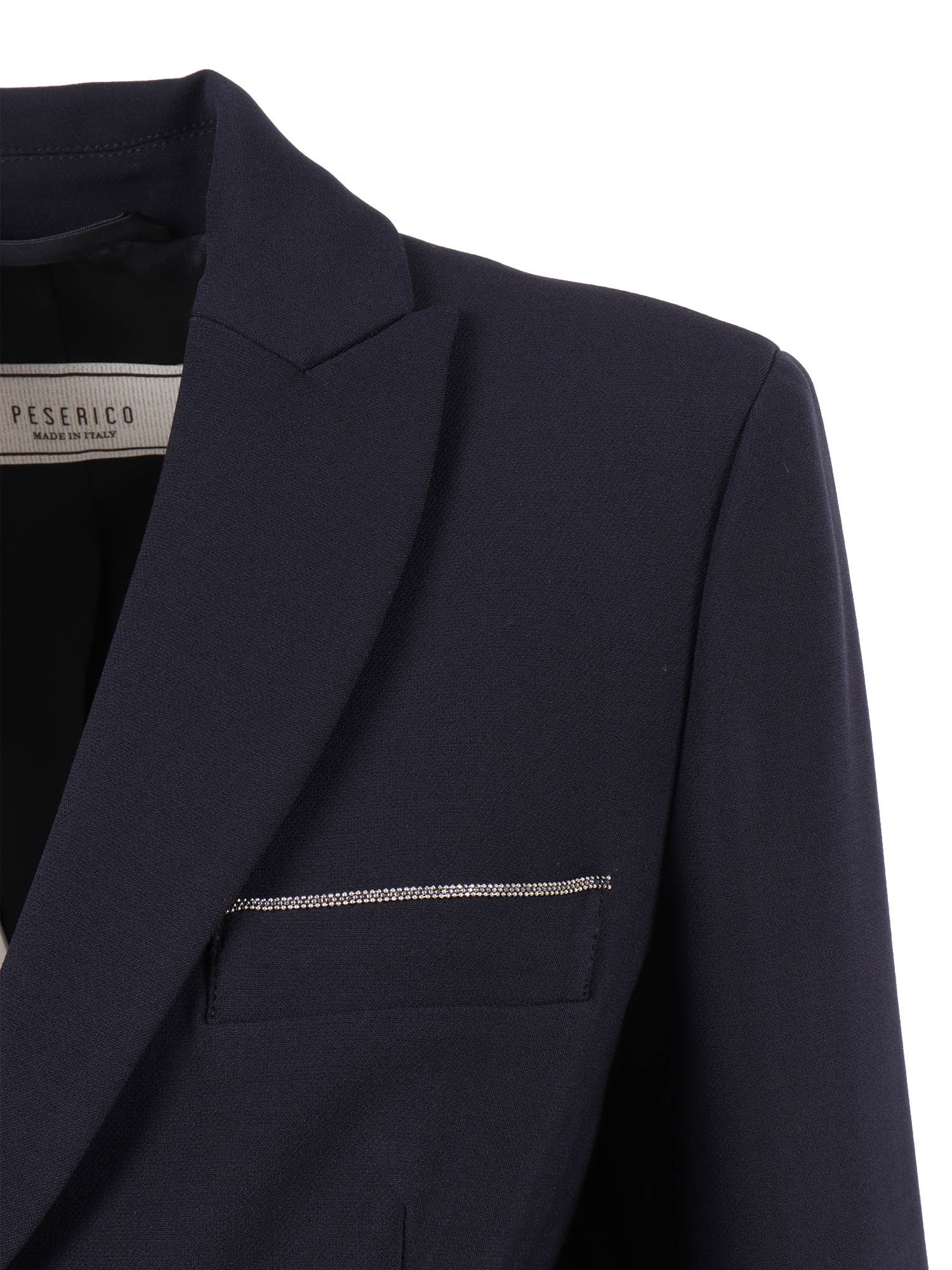 Peserico Single-breasted Suit Jacket In Blue