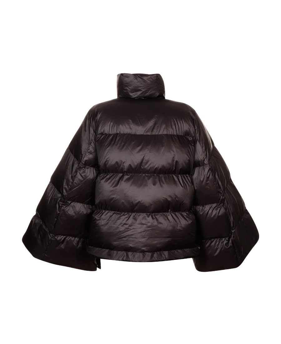 Shop Sacai Wide-sleeve Puffer Jacket In Black