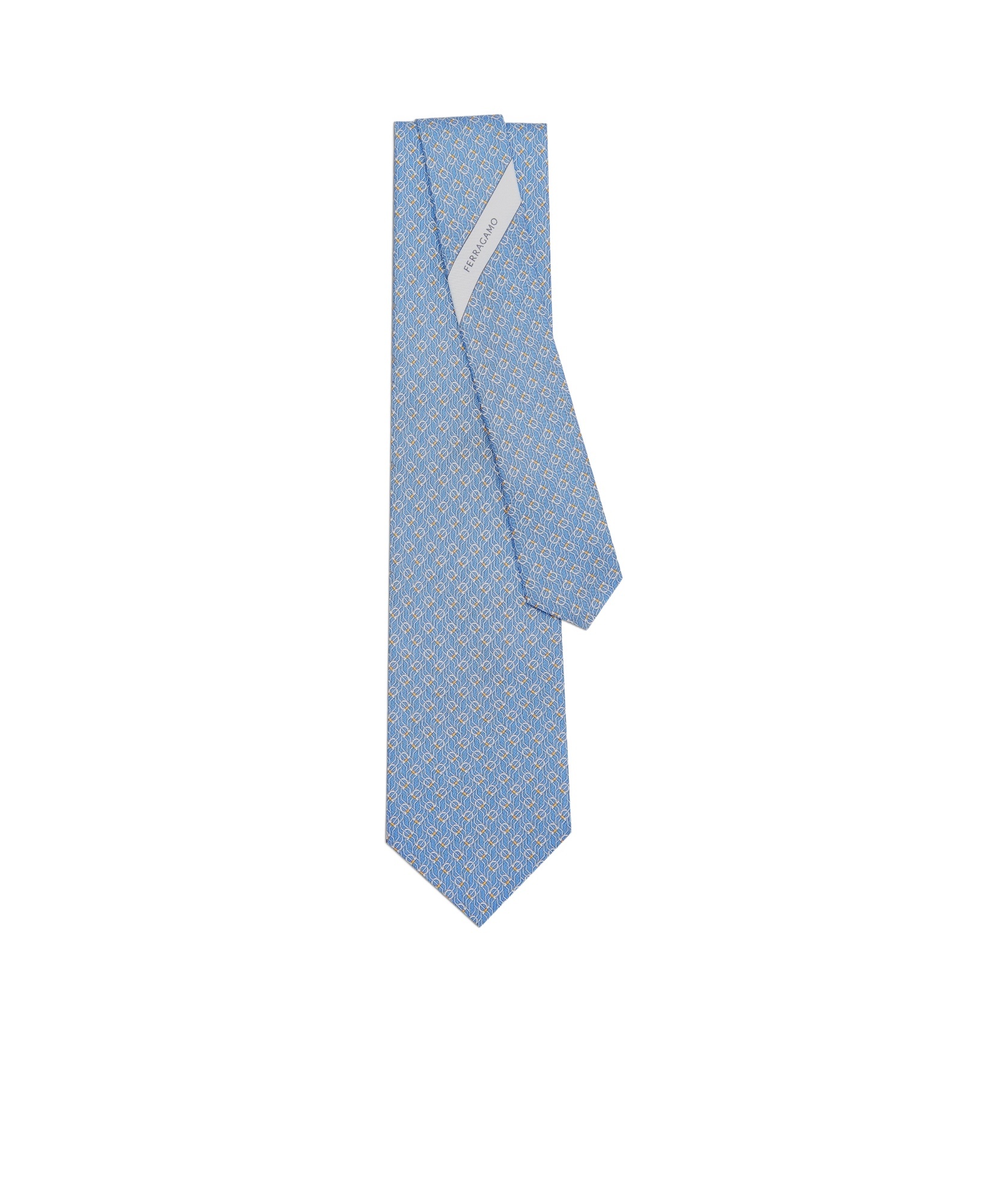 Ferragamo Pointed Tie In Blue