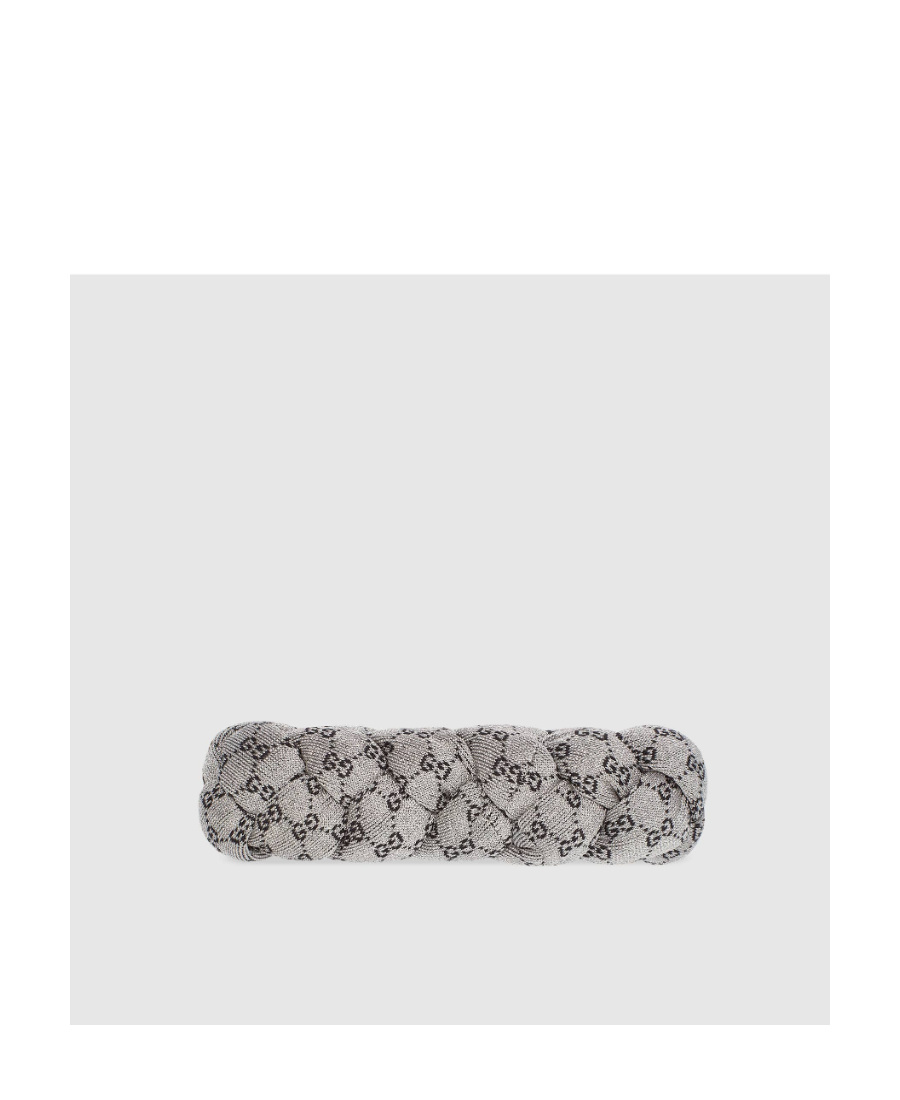 Gucci Gg Supreme Jacquard Headband In Gray