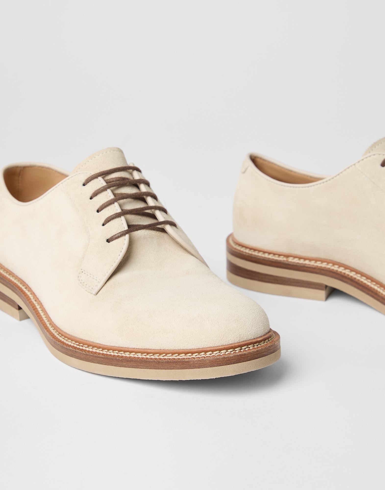 Brunello Cucinelli Lace-up Suede Derby Shoes