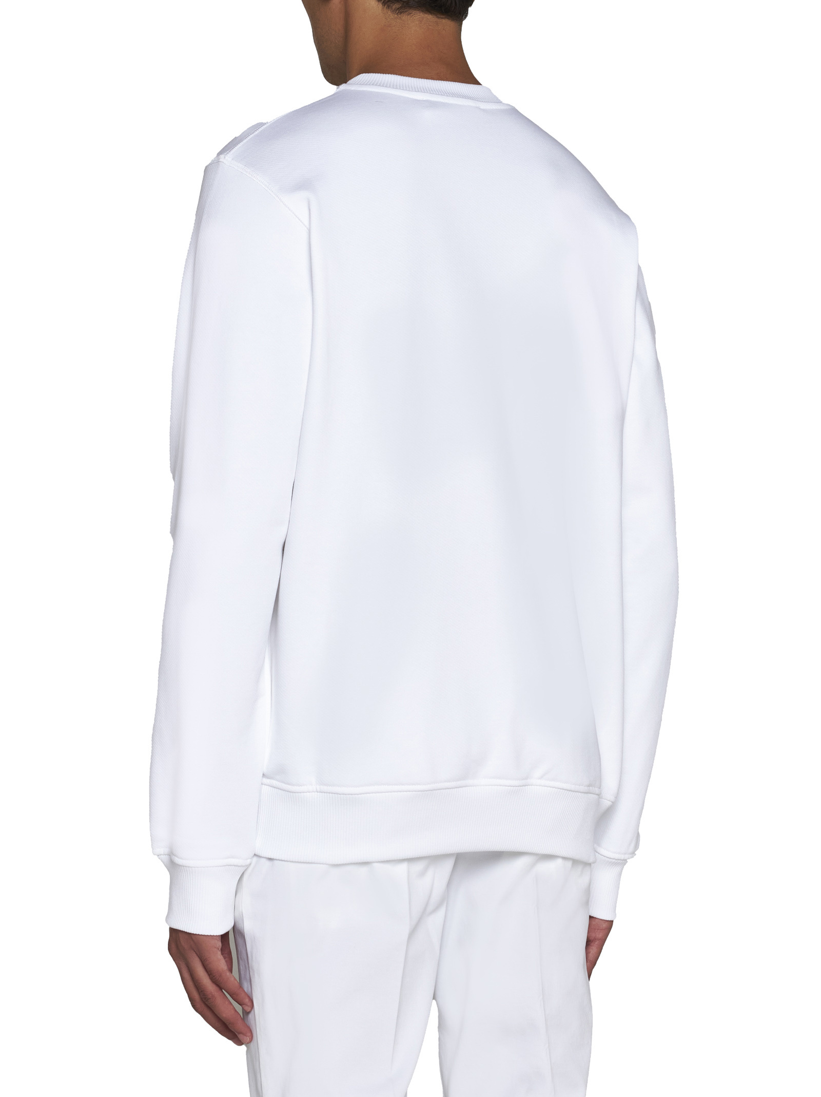 Casablanca Le Joueur Beaded Cotton Sweatshirt In White