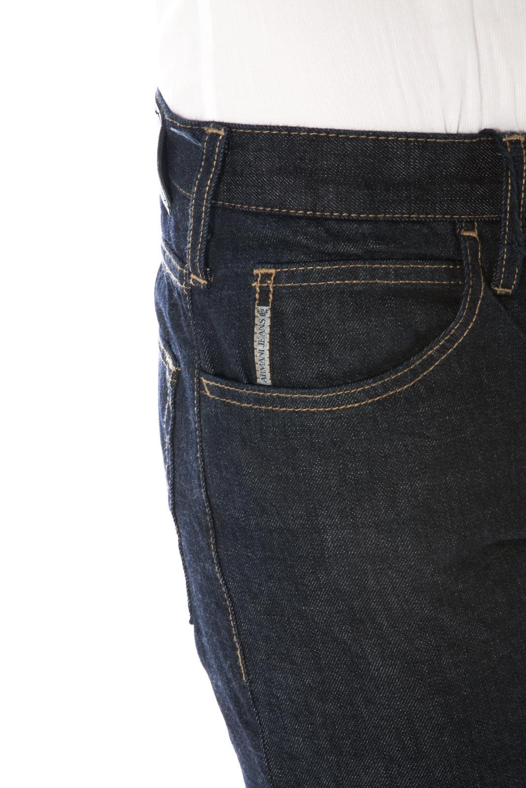 Shop Armani Jeans Belt-loop Jeans In Multicolor