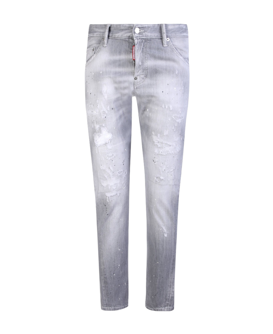 Dsquared2 Embellished Distressed Skinny Jeans In White
