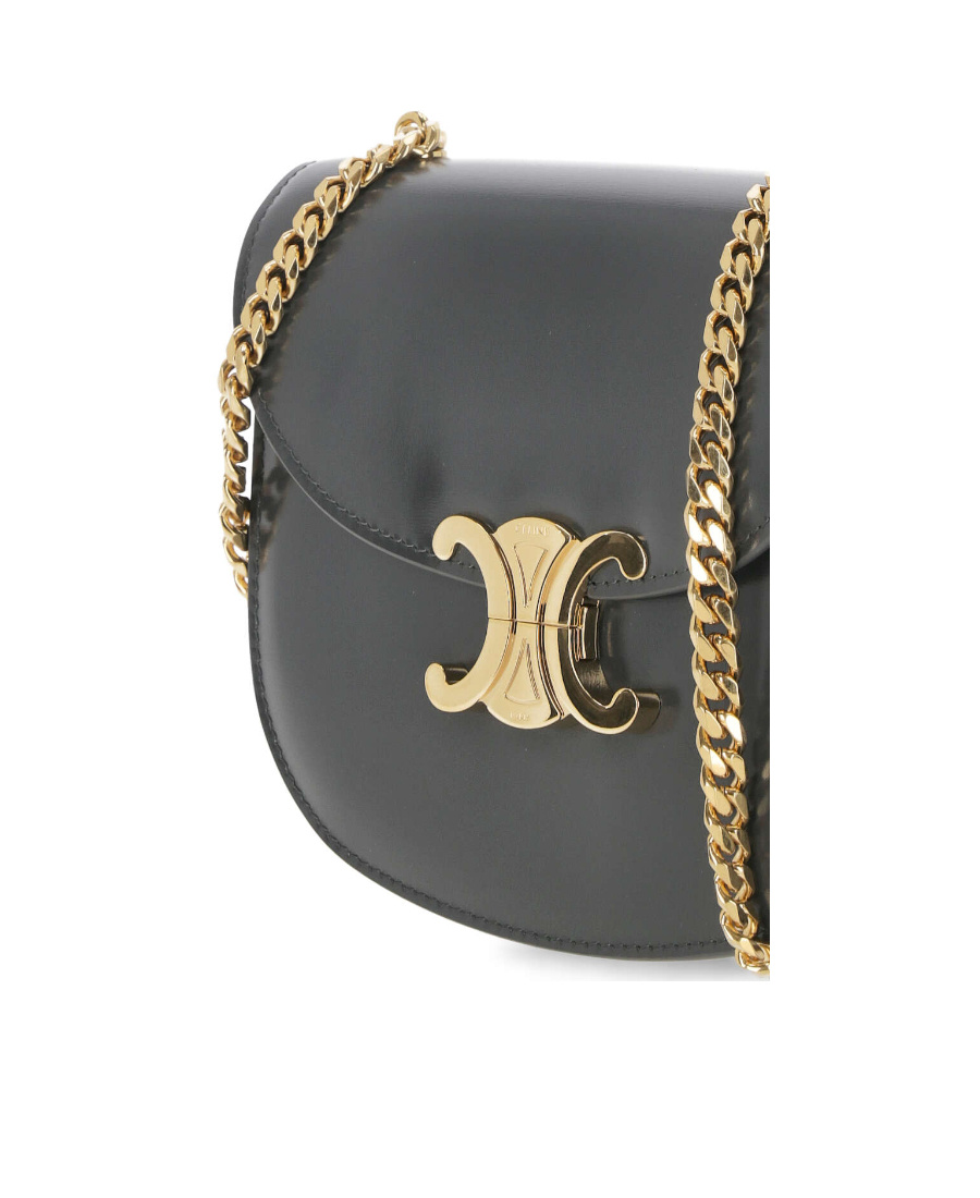 Celine Chain Shoulder Bag In Gray
