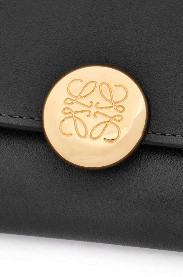 Loewe Small Pebble Wallet In Black