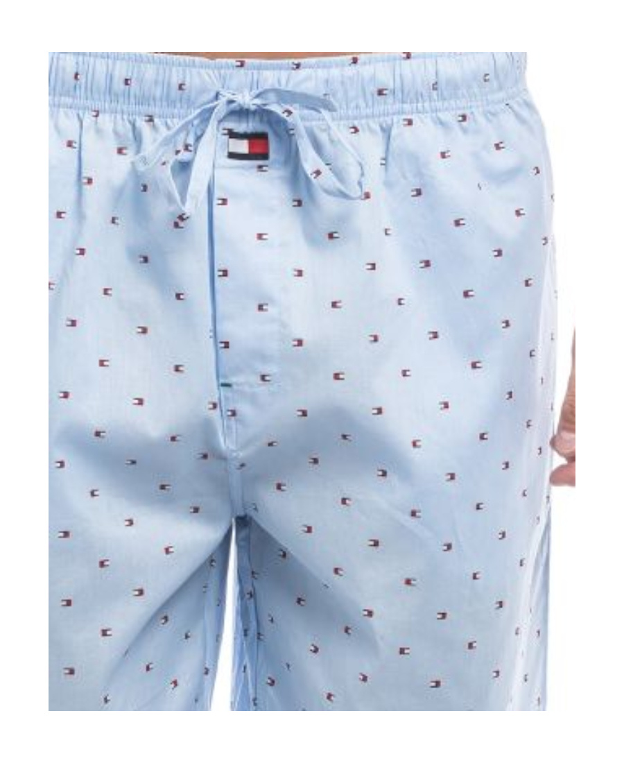 Shop Tommy Hilfiger Logo Detail Shorts In Blue