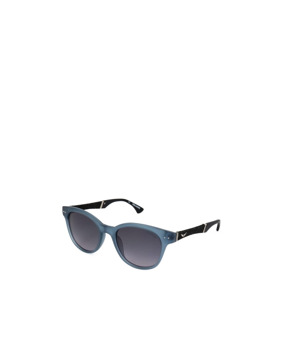 Zadig & Voltaire Zadig Voltaire Round Frame Sunglasses In Gray