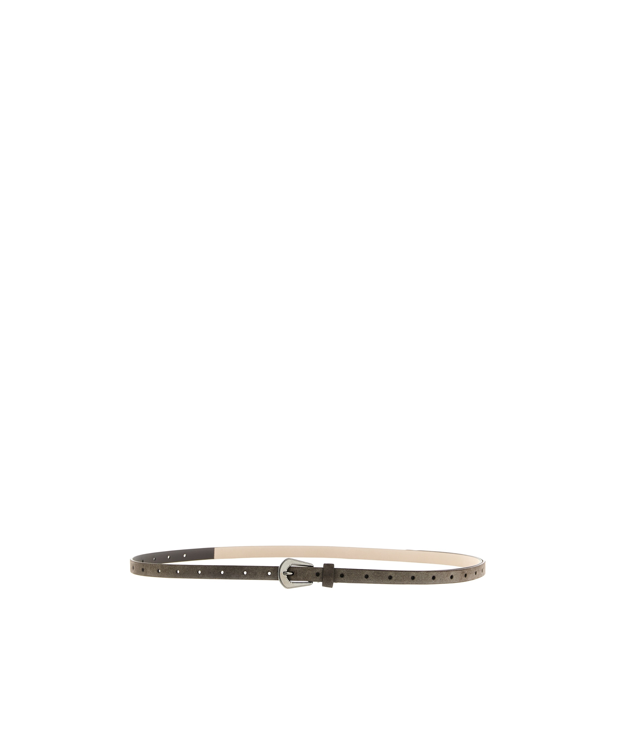 Brunello Cucinelli Suede Belt Belts Brown In Brown