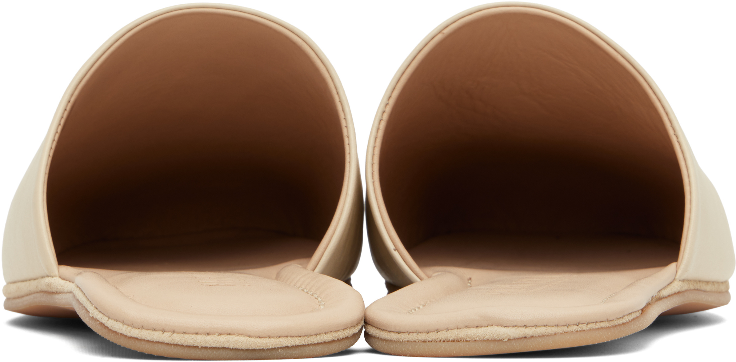 Our Legacy Work Shop Emporio Armani Beige Cigarr Slippers In Brown