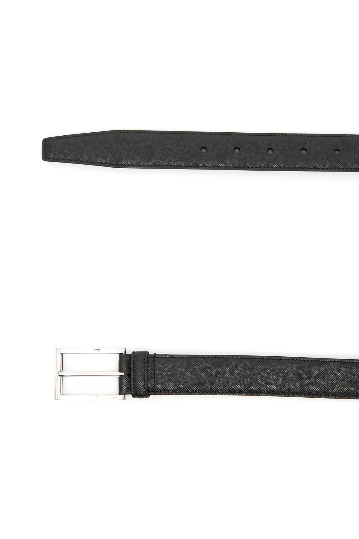 Prada Classic Buckled Belt In Black