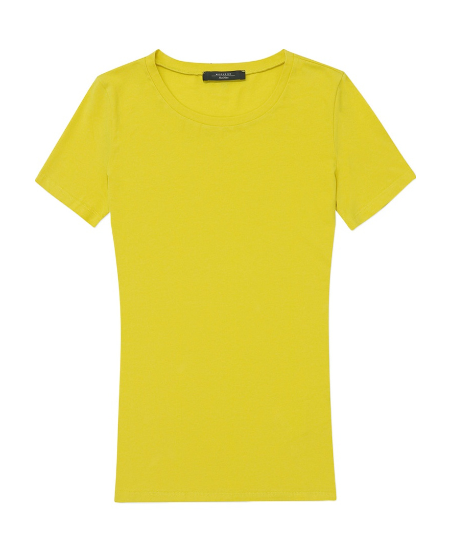 Weekend Max Mara Short-sleeved T-shirt In Yellow