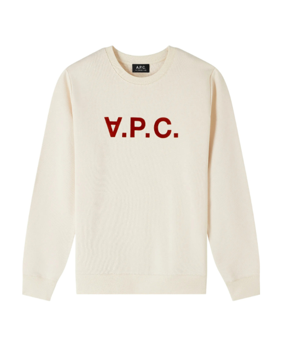 Apc V.p.c. Logo-print Cotton Sweatshirt In White
