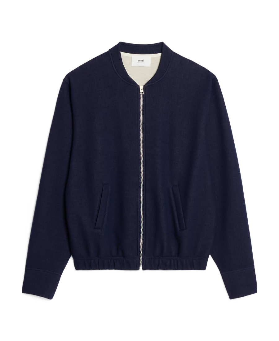 AMI ALEXANDRE MATTIUSSI ZIP-UP BOMBER JACKET