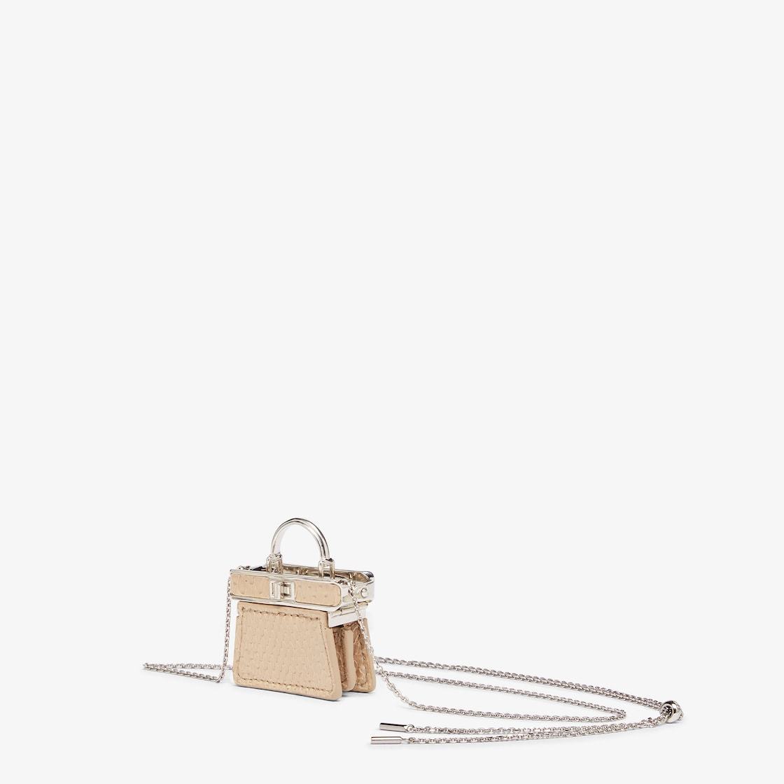 Fendi Decorated Pendant In Yellow