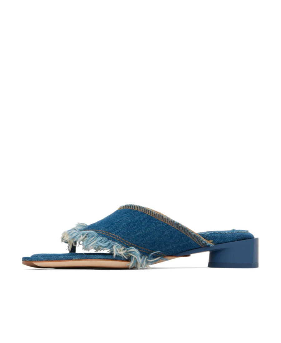 MIISTA RUGGED DENIM HIGH-HEELED SANDALS