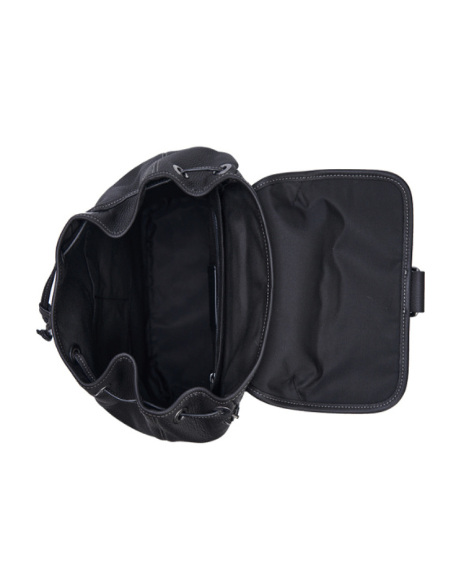 Coach Logo Print Backpack In Black